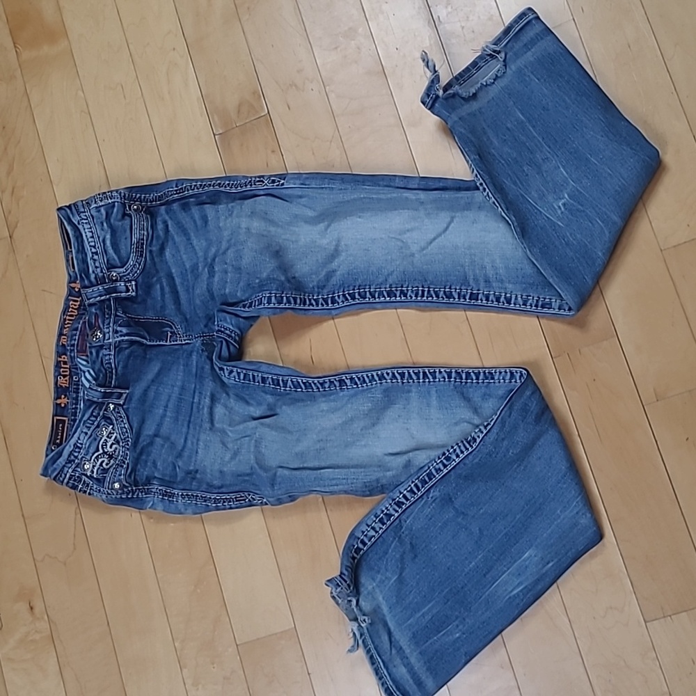 Rock Revival Abelen Boot Cut Denim Jeans Size 27